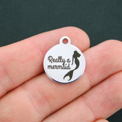 Really a Mermaid Stainless Steel Charms - BFS001-0615