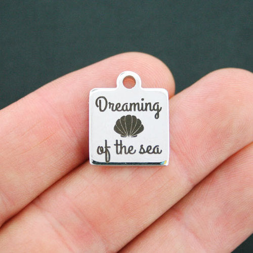 Beach Stainless Steel Charms - Dreaming of the Sea - BFS013-0616