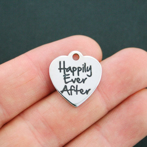 Happily Ever After Stainless Steel Charms - BFS011-0638