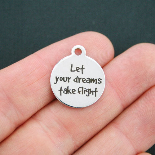 Flight Stainless Steel Charms - Let your dreams take flight - BFS001-0641