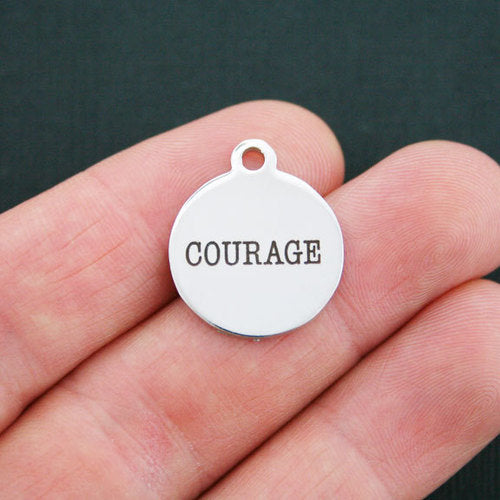 Courage Stainless Steel Charms - BFS001-0659