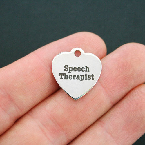 Speech Therapist Stainless Steel Charms - BFS011-0662