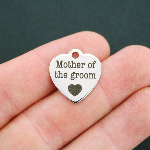 Wedding Stainless Steel Charms - Mother of the groom - BFS011-0666
