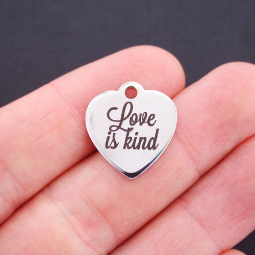 Love is Kind Stainless Steel Charms - BFS011-0673