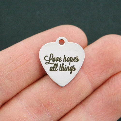 Love Stainless Steel Charms - Hopes All Things - BFS011-0677