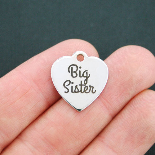 Big Sister Stainless Steel Charms - BFS011-0687