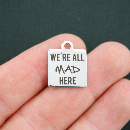 Mad Stainless Steel Charms - We're all made here - BFS013-0690