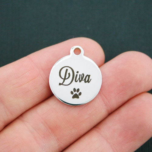 Diva Stainless Steel Charms - BFS001-0694