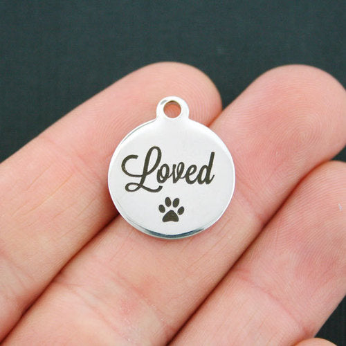 Loved Stainless Steel Charms - BFS001-0695