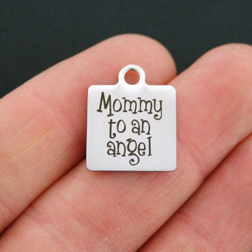 Mommy Stainless Steel Charms - To An Angel - BFS013-0708
