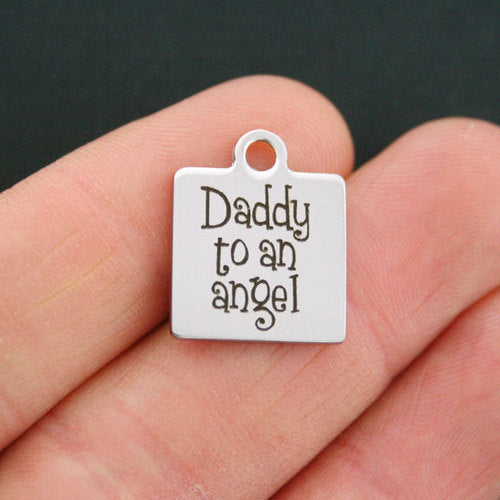 Daddy Stainless Steel Charms - To An Angel - BFS013-0709