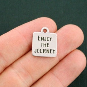 Enjoy The Journey Stainless Steel Charms - BFS013-0717