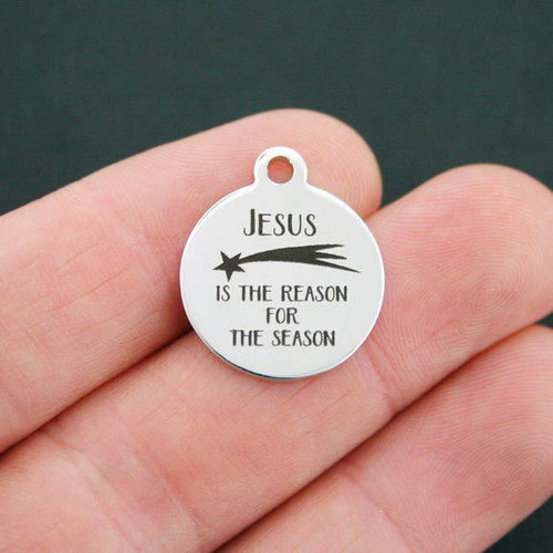 Jesus Stainless Steel Charms - Is the reason for the season - BFS001-0726
