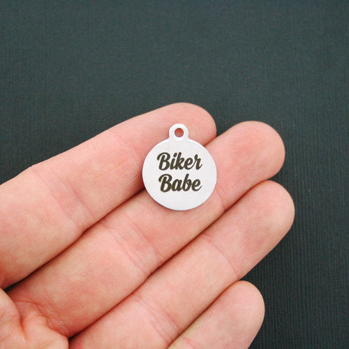 Biker Babe Stainless Steel Charms - BFS001-0763