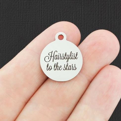 Hairstylist Stainless Steel Charms - To the stars - BFS001-0784