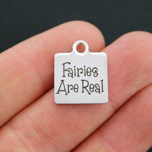 Fairies Are Real Stainless Steel Charms - BFS013-0793