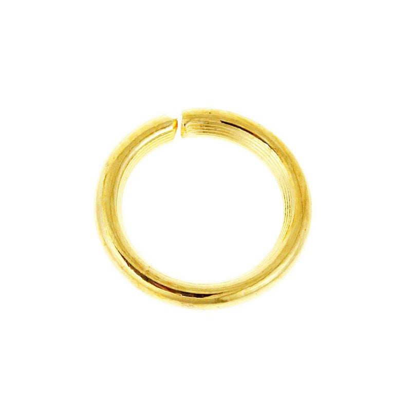 Gold Tone Jump Rings 5mm x 1mm - Open 18 Gauge - 1000 Rings - J045