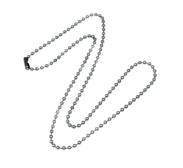 Silver Tone Ball Chain Necklaces 20" - 3mm - 6 Necklaces - N190