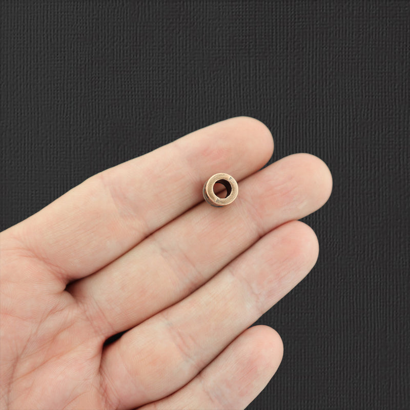 Perles d'espacement de colonne 8,5 mm - ton cuivre antique - 15 perles - BC048