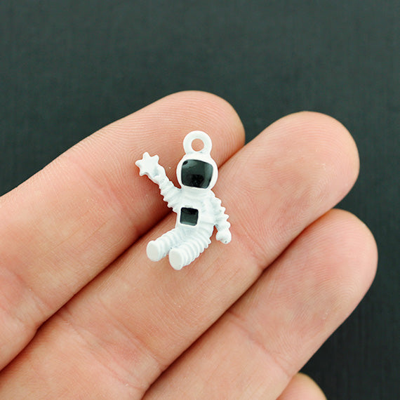 2 Astronaut Enamel Charms 3D - E711