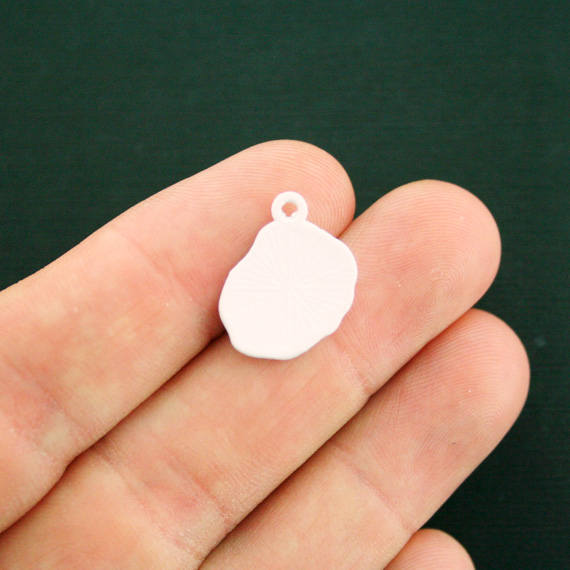 4 Fried Egg Enamel Charms - E247