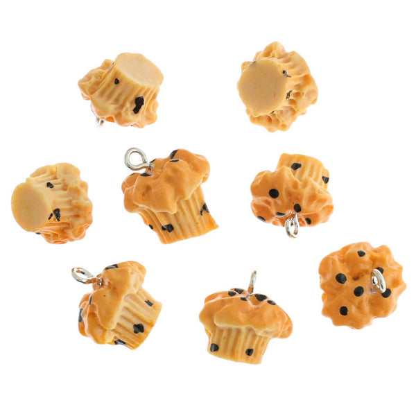 4 Muffin Resin Charms - K561
