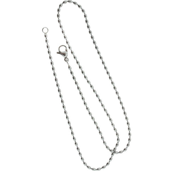 Stainless Steel Ball Chain Necklace 16" - 1.5mm - 1 Necklace - N546