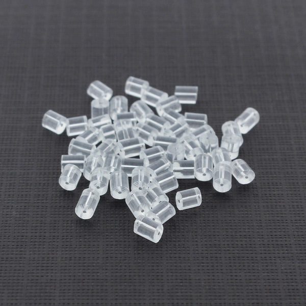 Clear Earring Backs - 3mm - 250 Pieces - Z053