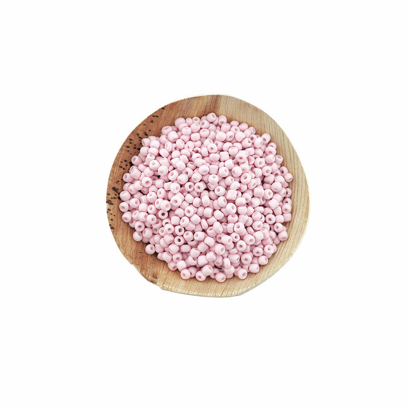 Perles de Verre Rocailles 8/0 3mm - Rose Clair - 50g 1000 Perles - BD2231