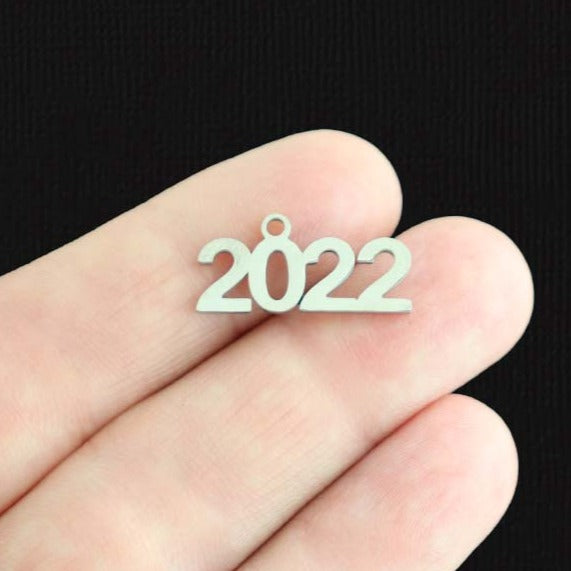 SALE Year 2022 Stainless Steel Charm - SSP530