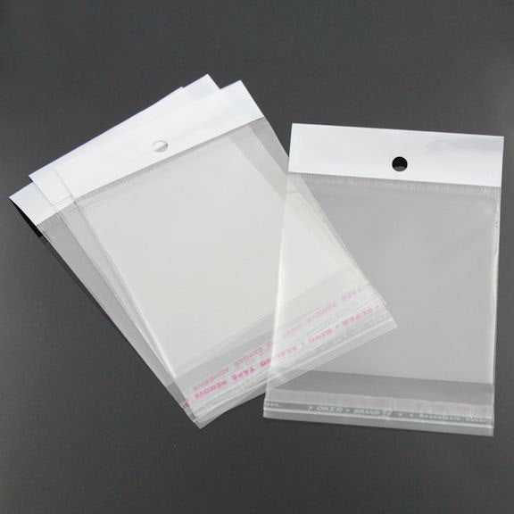 100 Cellophane Bags 110mm x 70mm Self Adhesive Seal - TL012