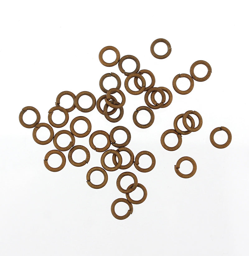 Copper Tone Jump Rings 4mm x 0.6mm - Open 22 Gauge - 50 Rings - J123