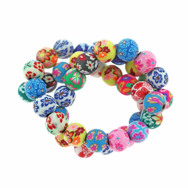 Fruit Spacer Polymer Clay Beads Assorted Sizes - Assorted Fruits - 25