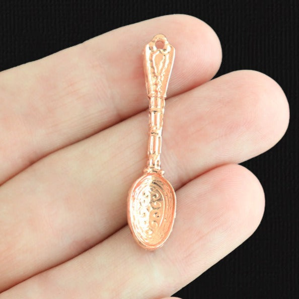 2 Spoon Rose Gold Tone Charms - GC877
