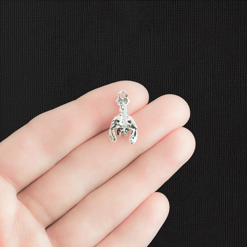15 Lobster Antique Silver Tone Charms - SC6685