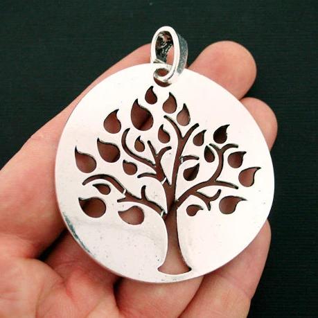 Tree of Life Antique Silver Tone Charm - SC6704