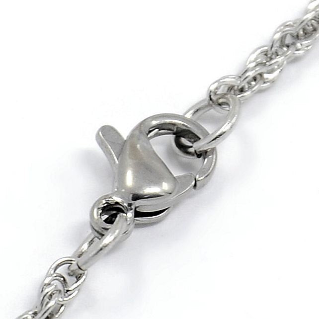 Stainless Steel Rope Chain Bracelet 8" - 2.5mm - 1 Bracelet - N054