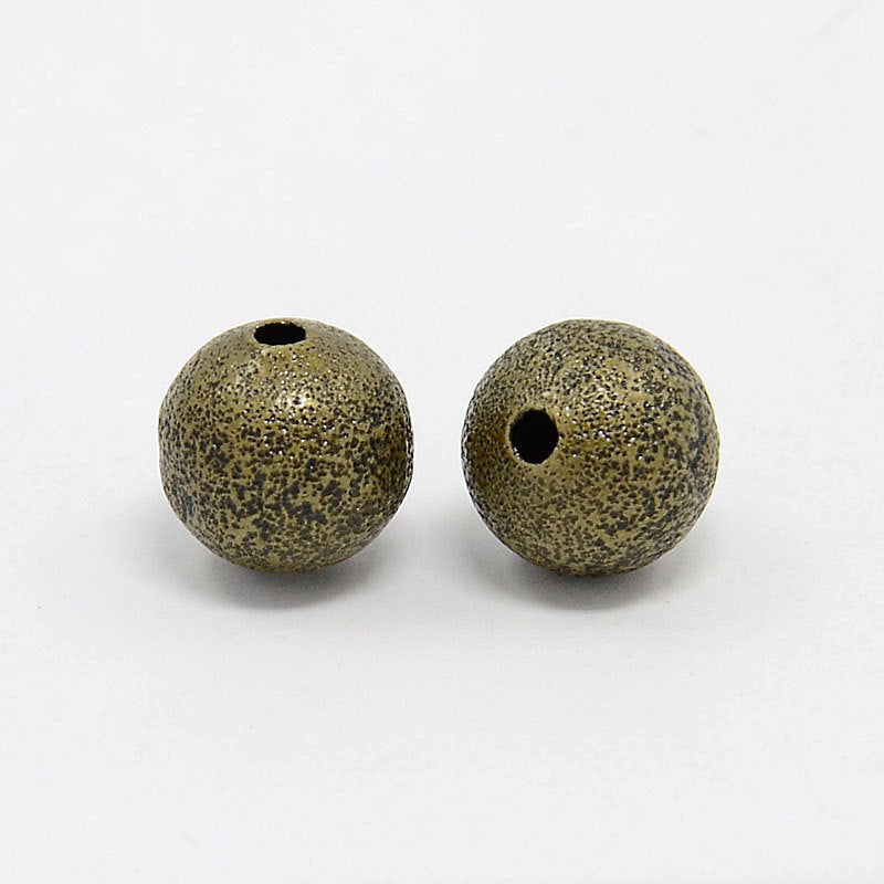 Perles rondes en laiton 8mm - Stardust assorties - 50 perles - BD750