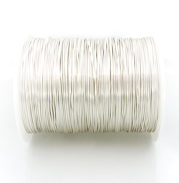 BULK Silver Tone Craft Wire - Tarnish Resistant - Choose Your Length - 0.8mm - Bulk Pricing Options - Z971