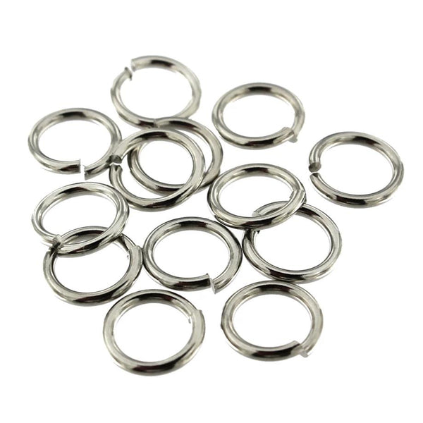 Stainless Steel Jump Rings 10mm - Open 16 Gauge - 100 Rings - J153