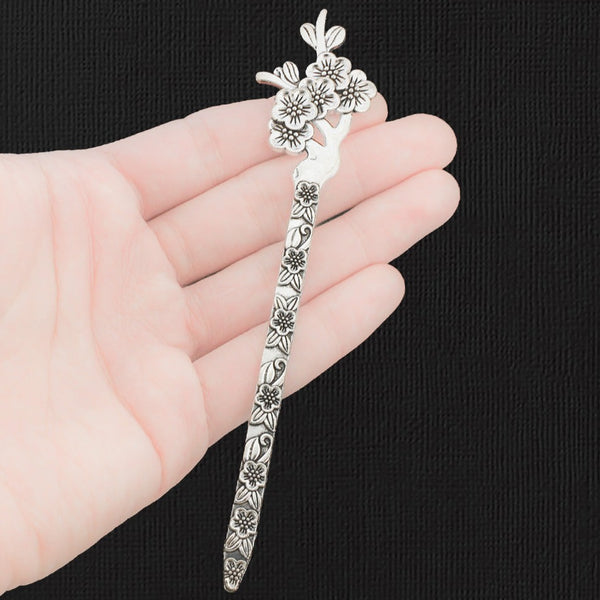Bookmark Antique Silver Tone Charm 2 Sided - SC2524