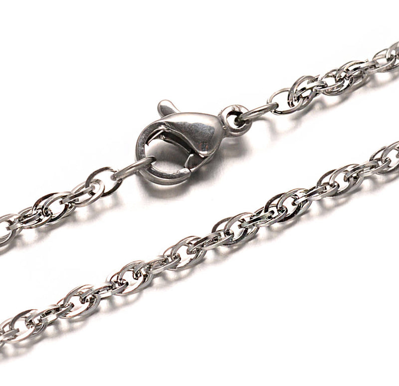 Stainless Steel Cable Chain Necklace 29" - 3mm - 1 Necklace - N352