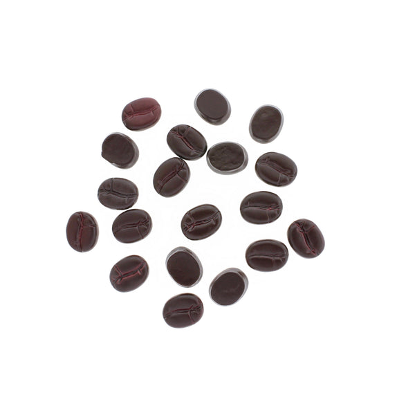 BULK 20 breloques en résine de grain de café 3D - K320