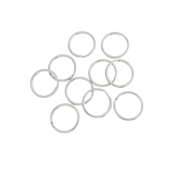 Anneaux fendus en acier inoxydable 20 mm x 1,6 mm - calibre 14 ouvert - 50 anneaux - Z689