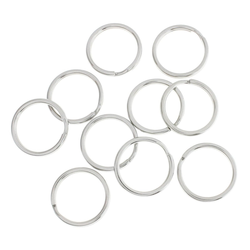 Stainless Steel Split Rings 20mm x 1.6mm - Open 14 Gauge - 10 Rings - Z689