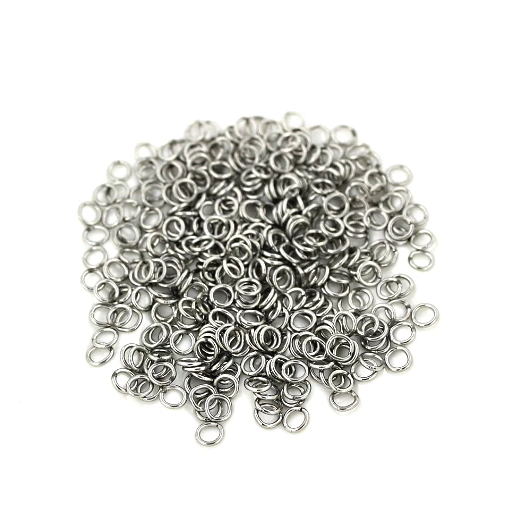 Stainless Steel Jump Rings 4mm x 0.7mm - Closed 21 Gauge - 25 Rings - J106