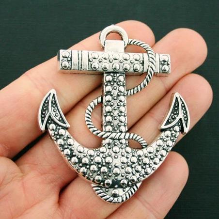 Ancre Antique Silver Tone Charm - SC6556