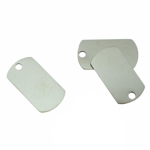 SALE Dog Tag Stamping Blanks - Stainless Steel - 48mm x 30mm - 4 Tags - MT368