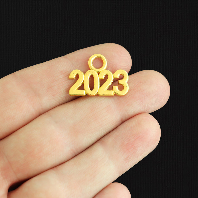 10 Year 2023 Gold Tone Charms - GC527