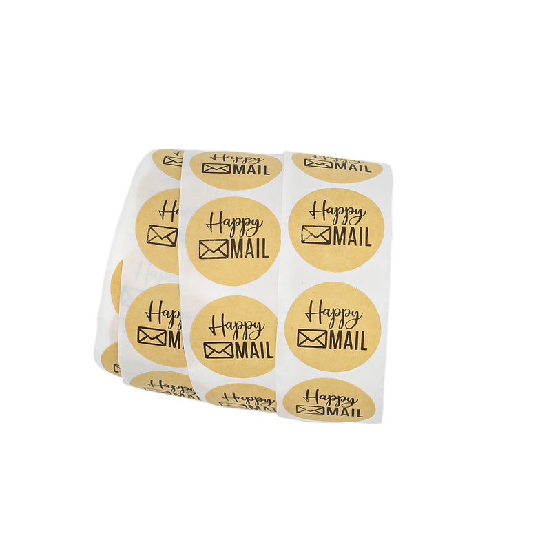 100 Happy Mail Self-Adhesive Paper Gift Tags - TL138